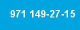971 149-27-15 971 149-27-15